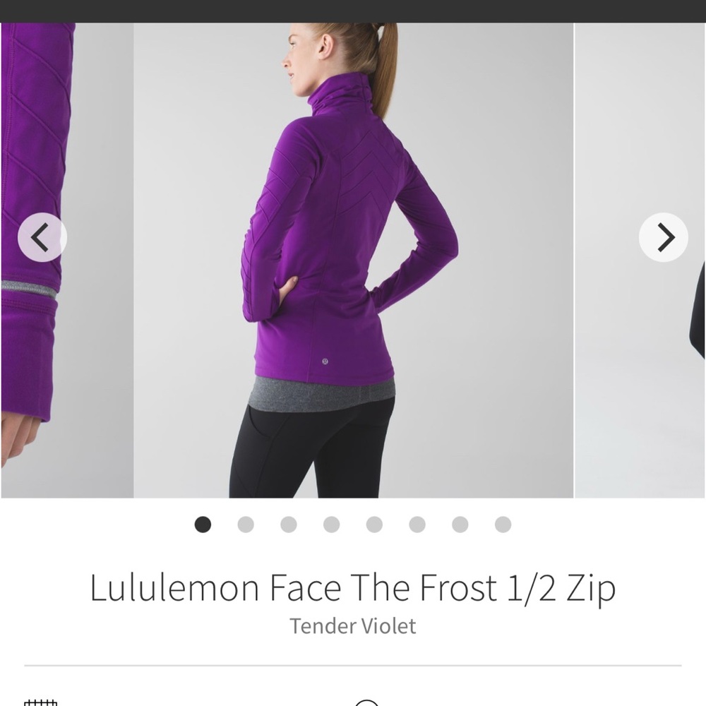 SOLD Lululemon face the frost pull over